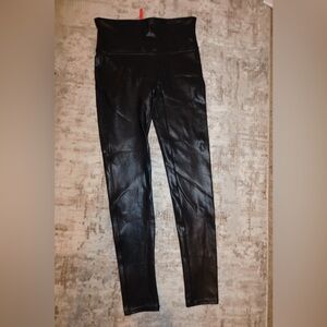 Black Faux Leather Leggings